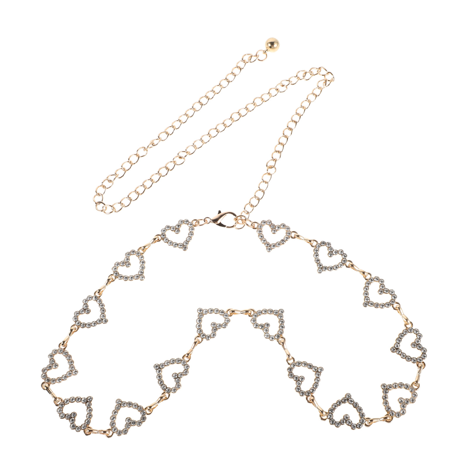 Adjustable Waist Chain Rhinest - Body Jewelry recension och pris
