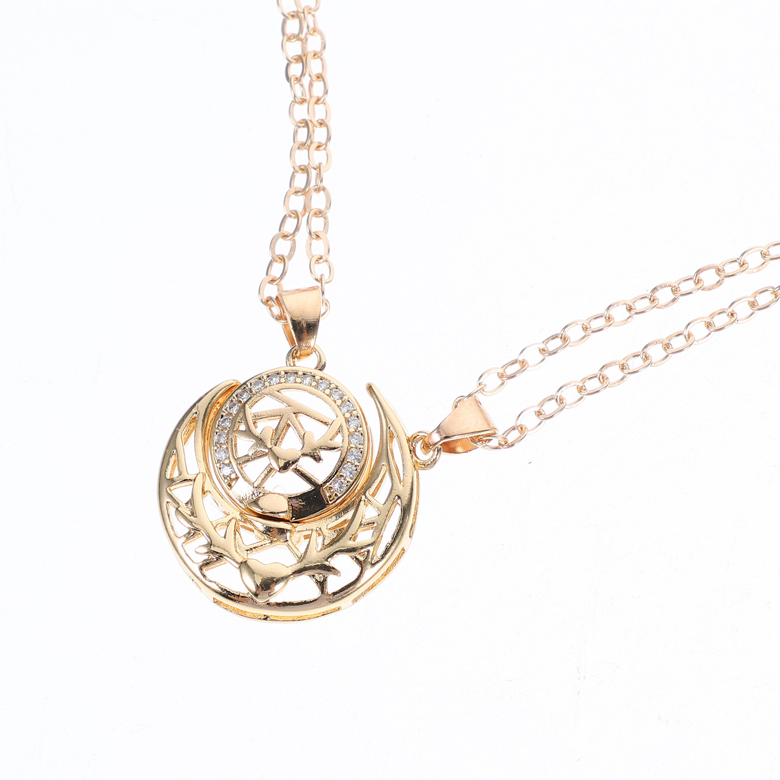 1Pair Sun Moon Necklace for Co - Magnetic Couple Matching Necklaces recension och pris
