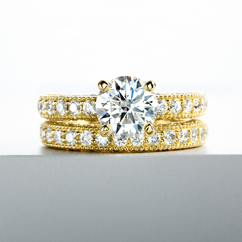 Ring Set For Women 925 Sterlin - Moissanite Engagement Ring 1 Carat recension och pris