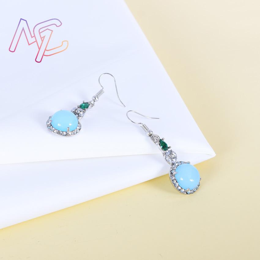 Blue Natural Jade Earrings Vin - Earrings recension och pris