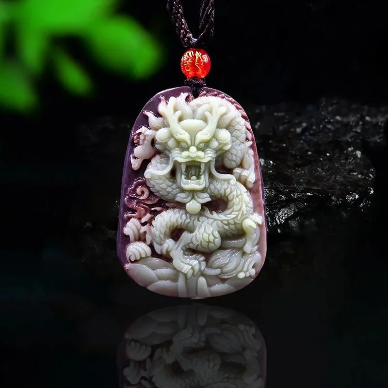 Purple Robe Jade Dragon Pendan - Necklaces recension och pris