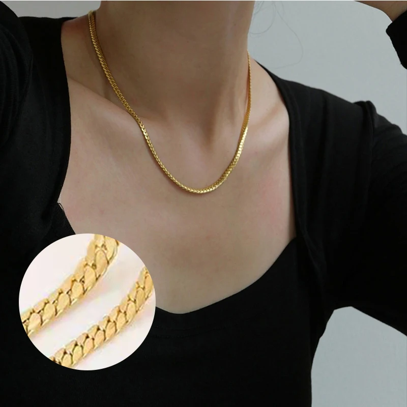 1pc 6 mm Men 925 sterling silv - Cuban Link Chain 12Mm recension och pris