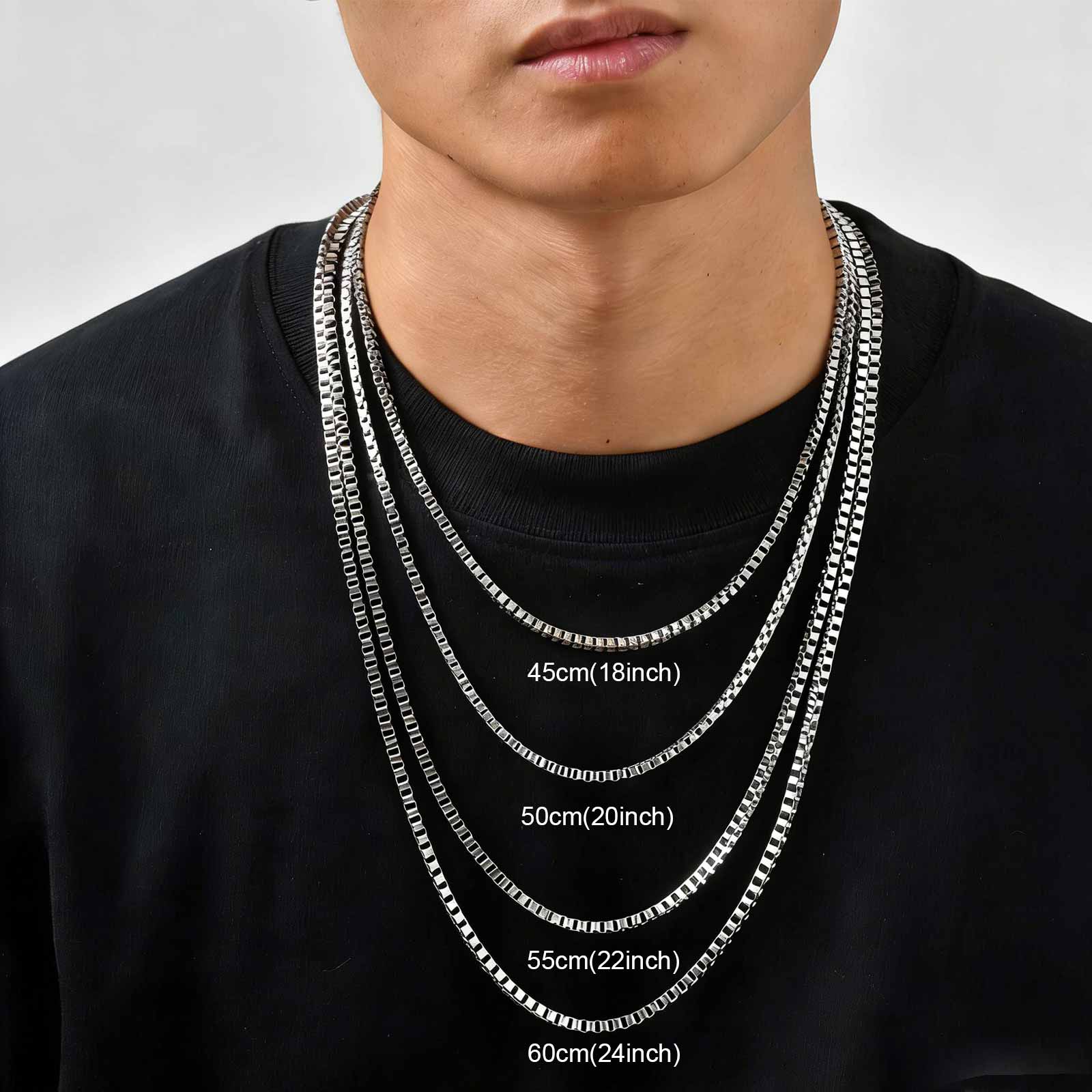 1/2/3MM Thin Chain Necklace fo - Cuban Link Chain 12Mm recension och pris