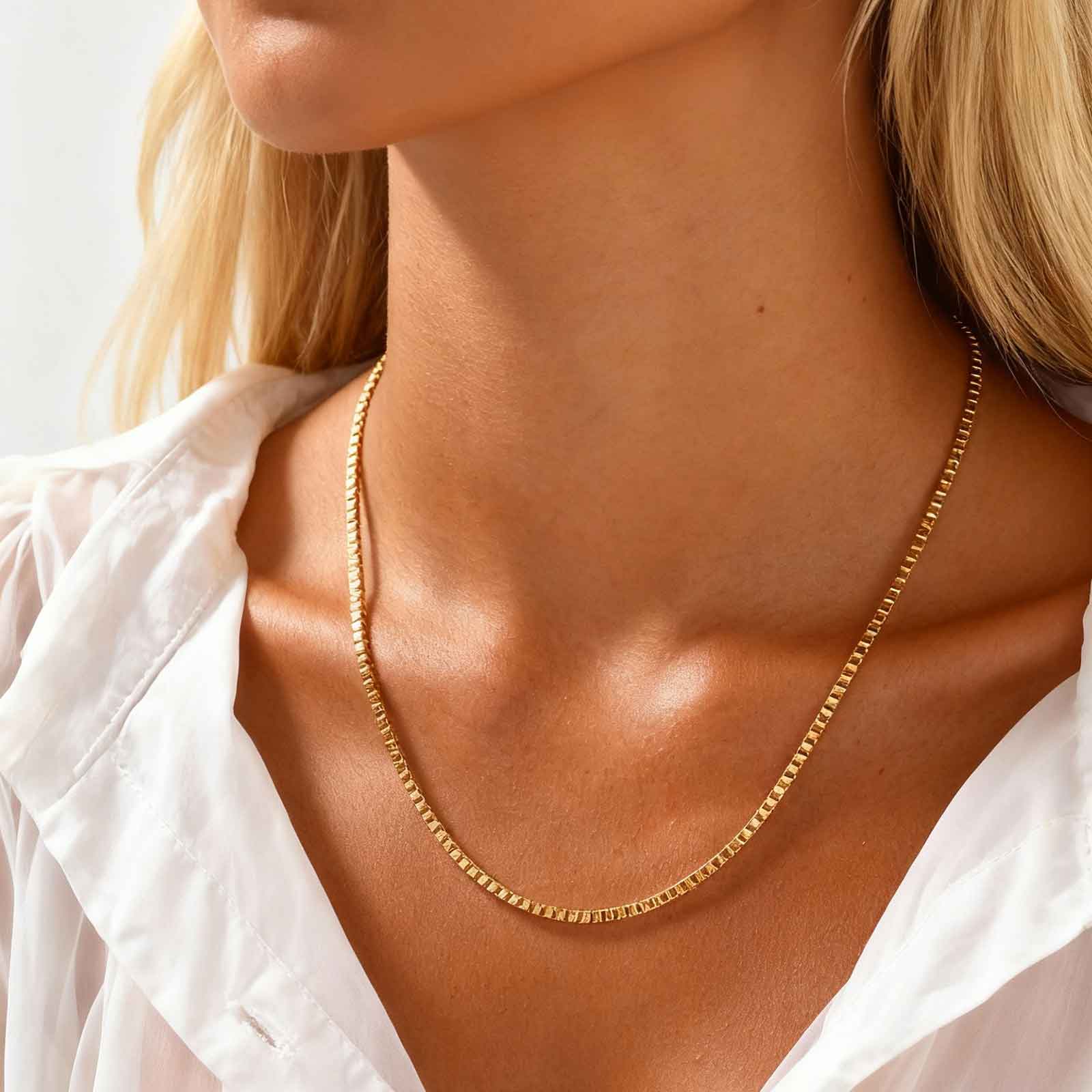 1/2/3MM Thin Chain Necklace fo - Cuban Link Chain 12Mm recension och pris