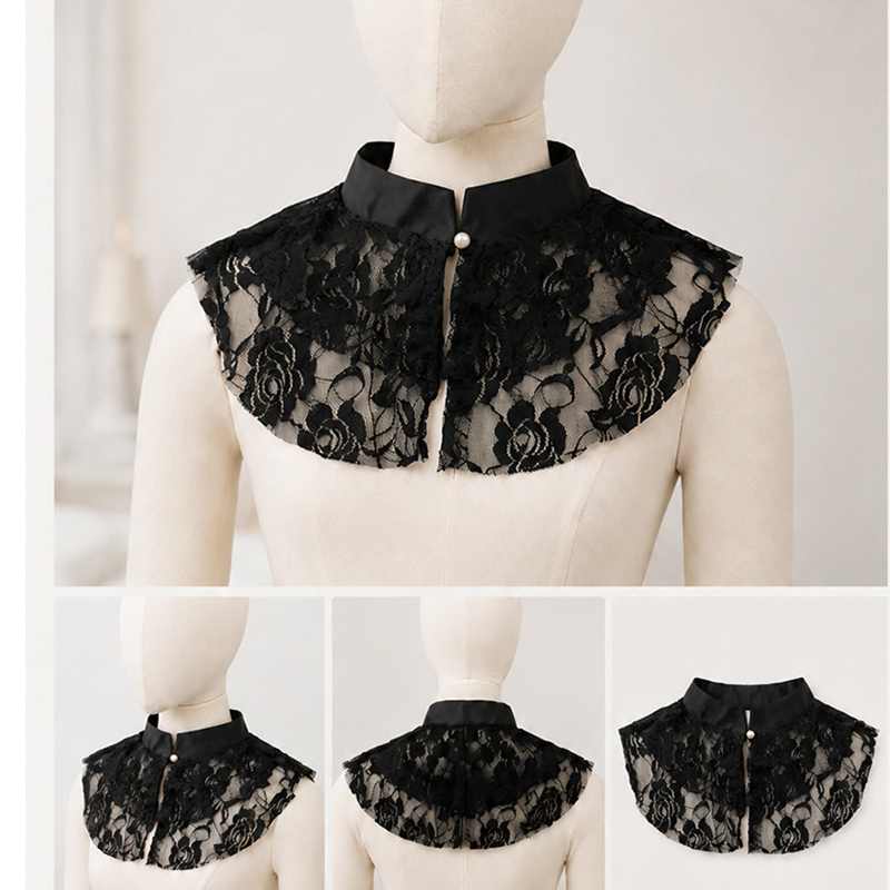 Elegant Lace Floral False Coll - Necklaces recension och pris